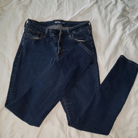 Old Navy jean dark Demin Rockstar Size 4 - Picture 4 of 9